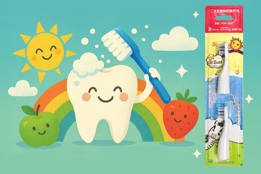 波比「兒童電動隨身牙刷」